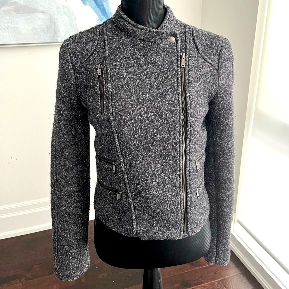 Banana Republic Wool Blend Motorcycle Short jacket